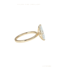 Marquise Cut Lab Grown Diamond Engagement Ring | Hidden Halo | Signature Setting