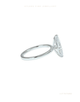 Marquise Cut Lab Grown Diamond Engagement Ring | Hidden Halo | Signature Setting