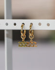 Angel Number Hoop Earrings
