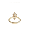 Marquise Cut Lab Grown Diamond Engagement Ring | Hidden Halo | Tulip Setting