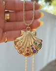 Molly | Chunky Coloured Shell Pendant Necklace