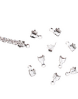 Tennis Chain Crimp End Clasps