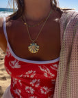 Molly | Chunky Coloured Shell Pendant Necklace