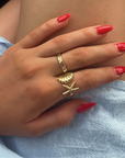 Jazmin | Starfish and Shell Ring