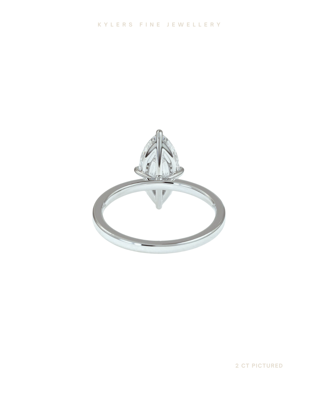 Marquise Cut Lab Grown Diamond Engagement Ring | Hidden Halo | Signature Setting