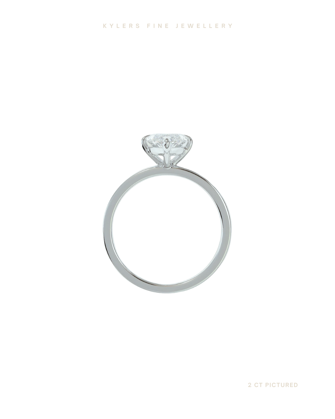 Marquise Cut Lab Grown Diamond Engagement Ring | Hidden Halo | Signature Setting