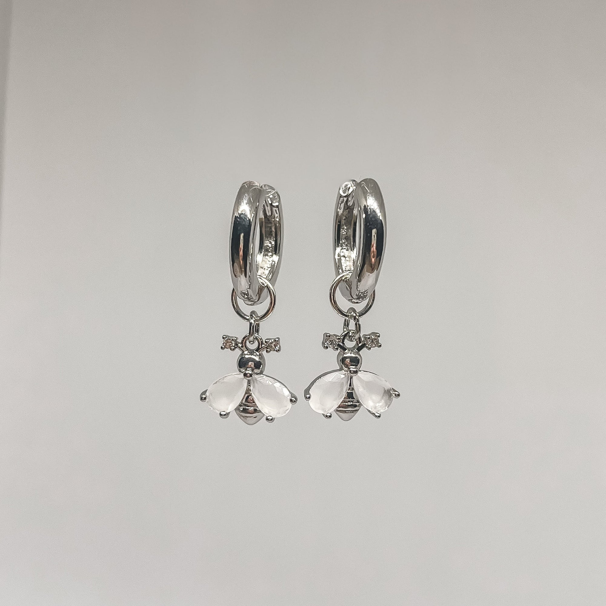 Bee Happy Hoop Earrings