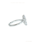 Marquise Cut Lab Grown Diamond Engagement Ring | Hidden Halo | Tulip Setting