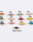 Marquise Bezel Charm Connectors