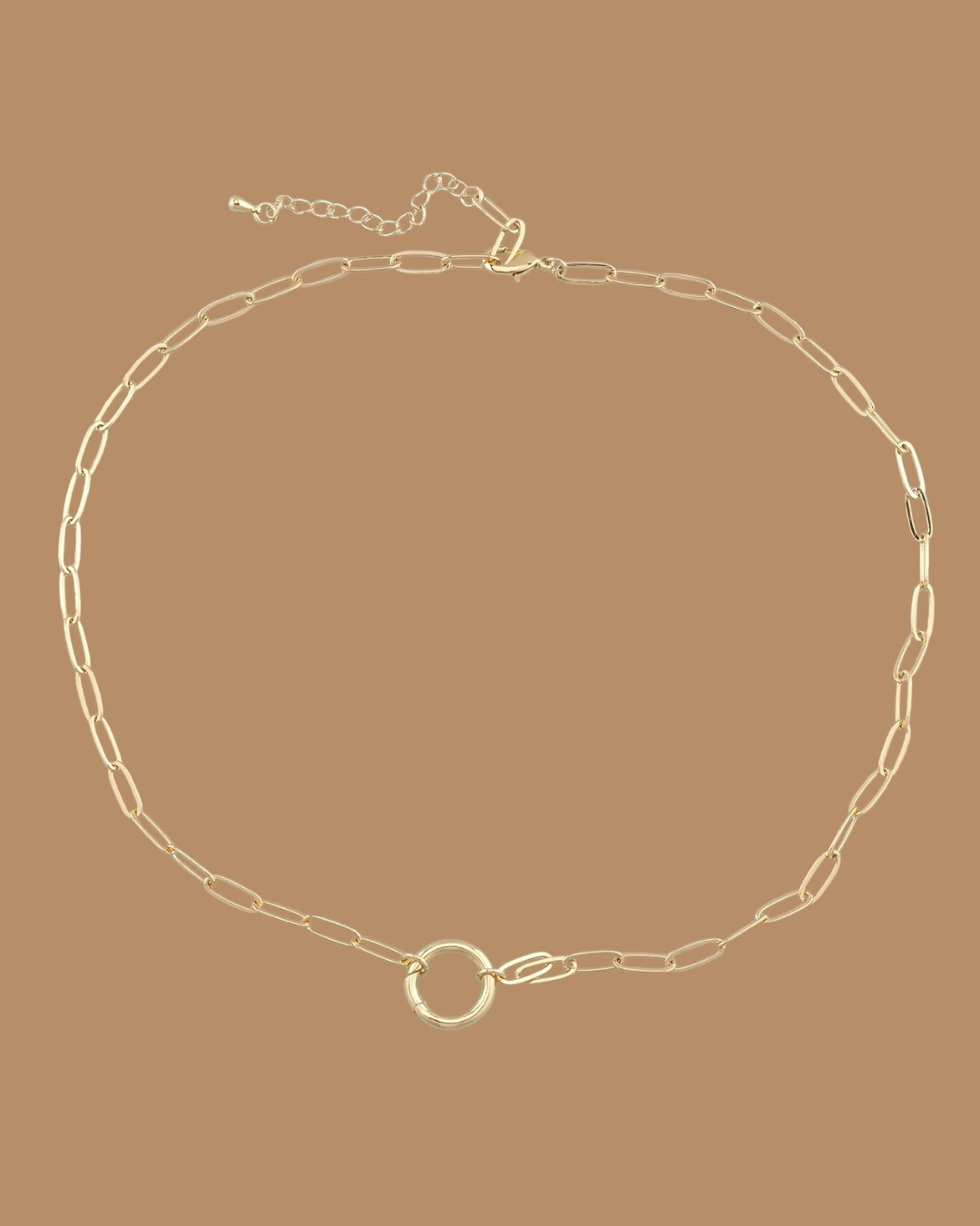 Paperclip Chain with Locked in Clasp