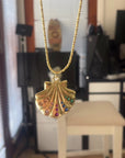 Molly | Chunky Coloured Shell Pendant Necklace